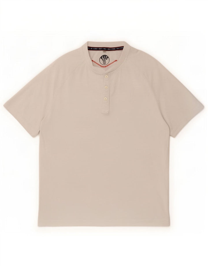T-shirt da uomo Fat Face Top in cotone bianco medio