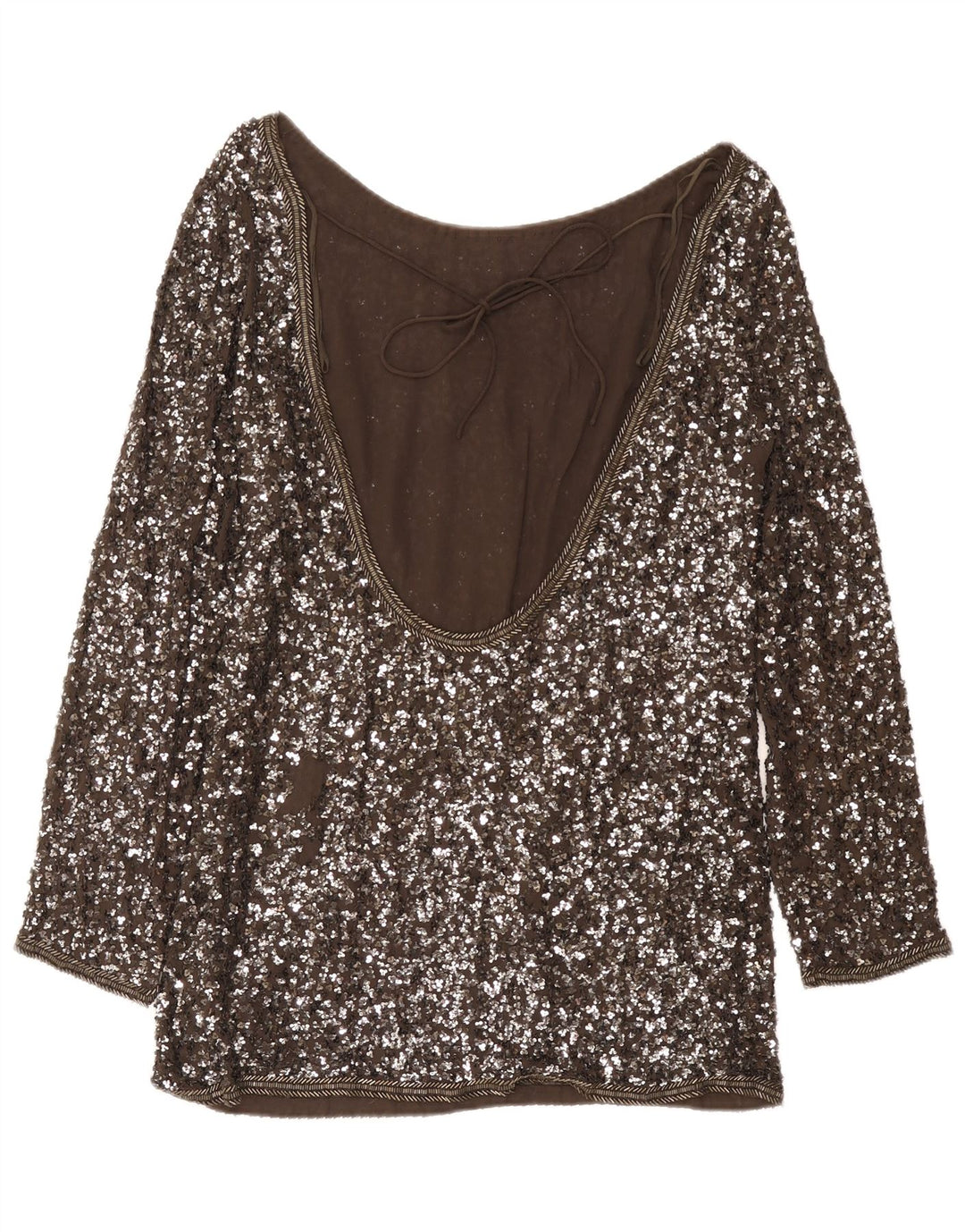 Camicetta a maniche lunghe da donna All Saints UK 14 Grigio medio