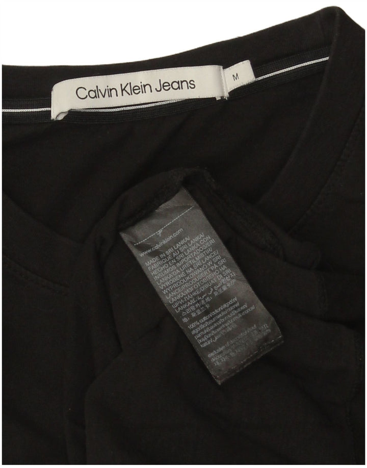 CALVIN KLEIN JEANS T-shirt da uomo Top medio cotone nero