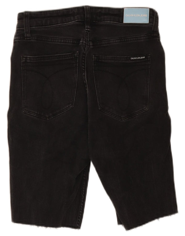Pantaloncini di jeans da uomo Calvin Klein W27 XS cotone nero