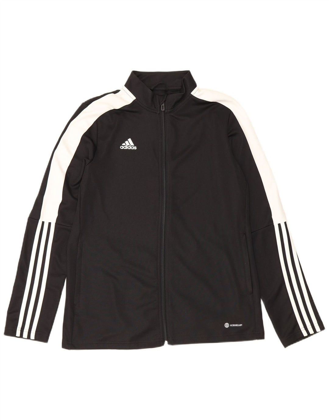 Giacca da tuta da donna Adidas Aeroready UK 16/18 grande poliestere nero