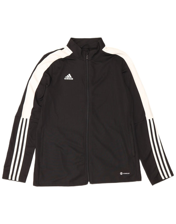 Giacca da tuta da donna Adidas Aeroready UK 16/18 grande poliestere nero