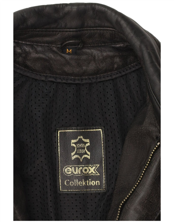 Giacca da moto da uomo EUROX Harley Davidson Moto Racer UK 38 media nera