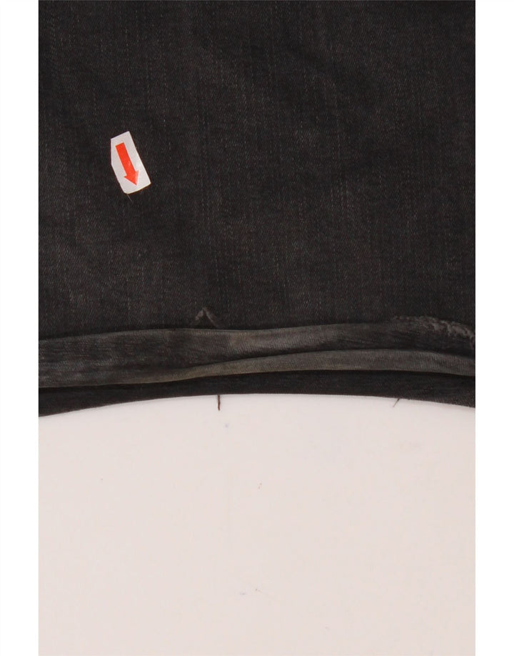 ZARA Womens Flared Jeans EU 36 XS W28 L32 Black Cotton