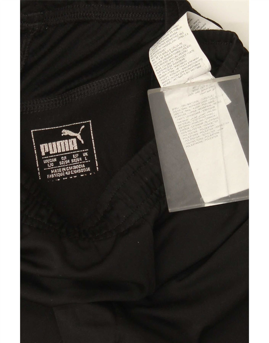 Pantaloni da tuta da uomo Puma Joggers grandi neri in poliestere
