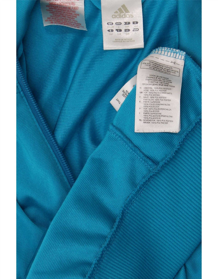 Giacca da tuta da ragazzo Adidas 13-14 anni in poliestere color block blu