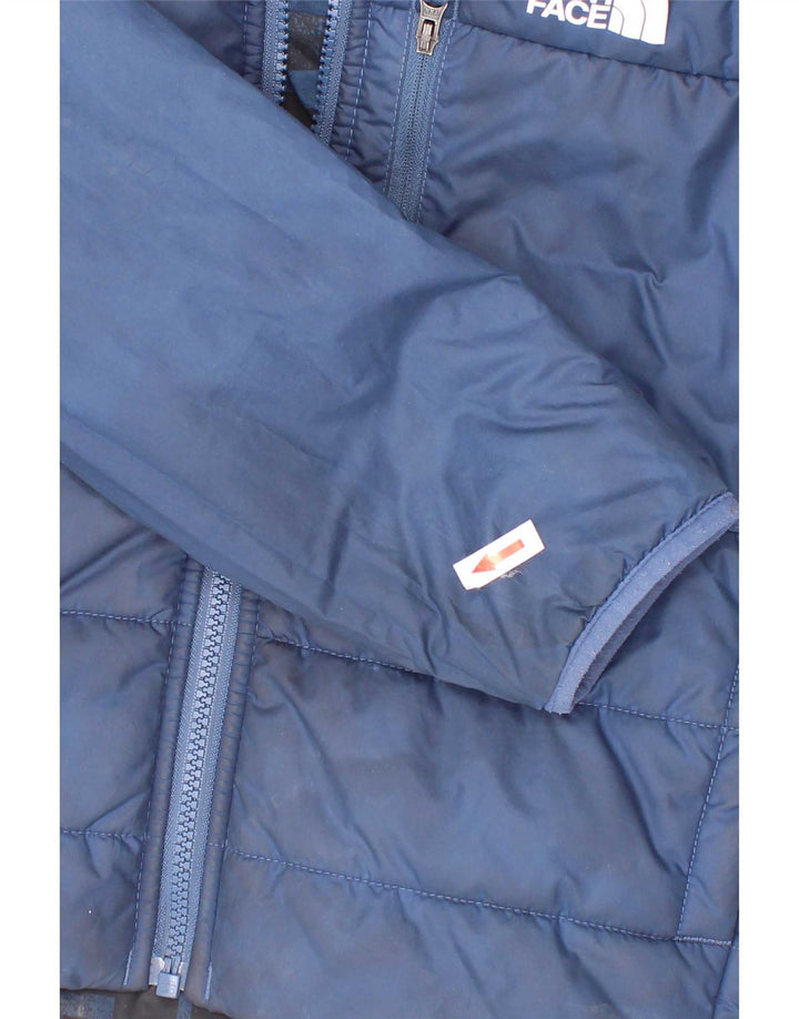 Giacca imbottita reversibile grafica per ragazzi The North Face 7-8 anni piccola blu