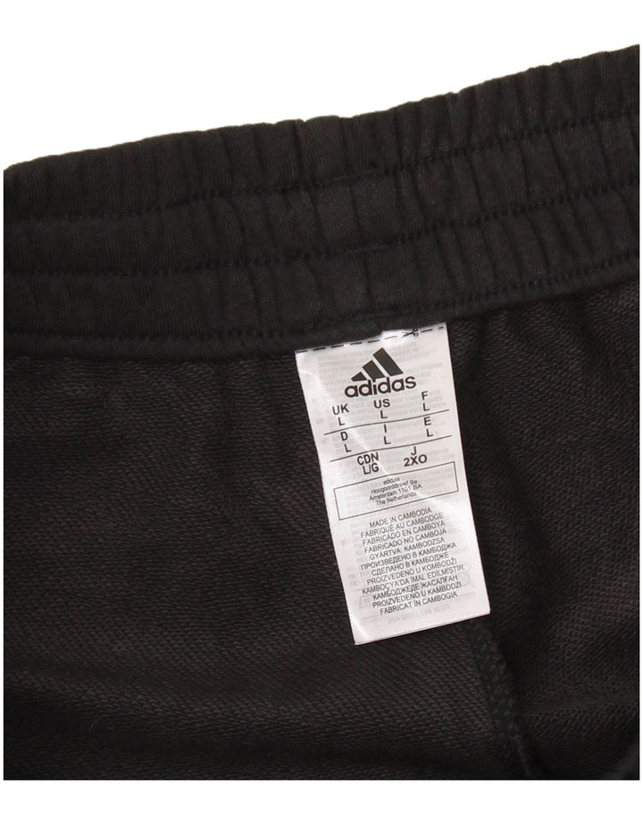 Pantaloni da tuta da uomo ADIDAS Joggers grandi in cotone mimetico nero