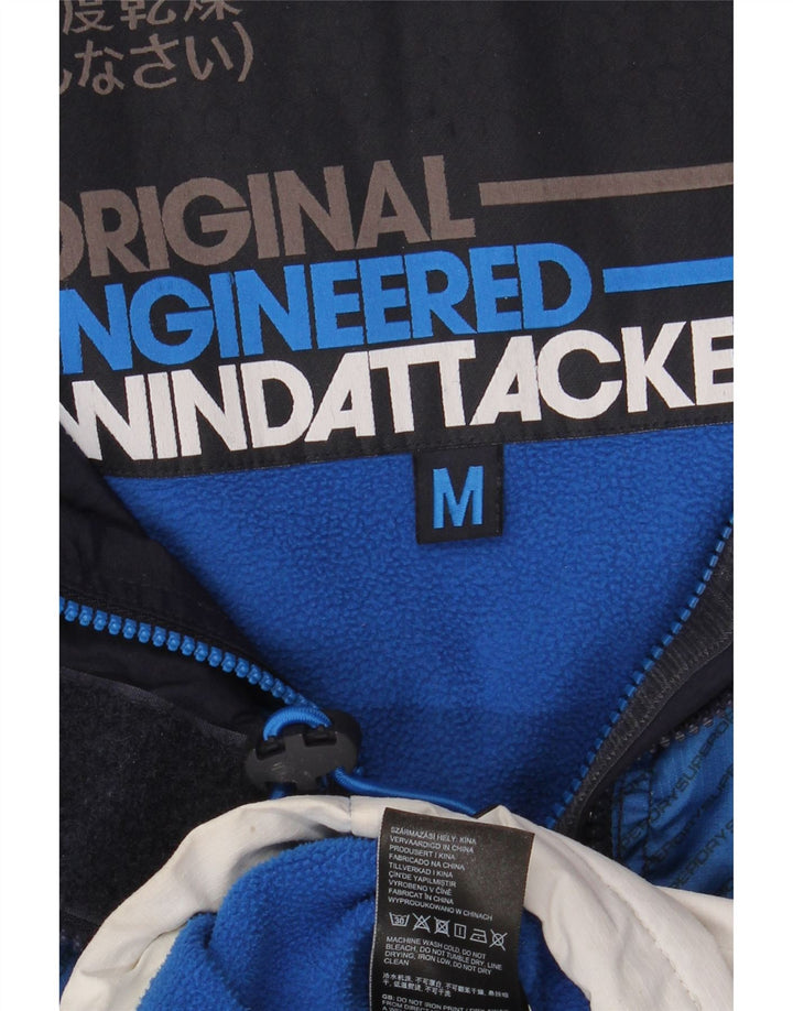 Giacca a vento Windtrekker da uomo Superdry UK 38 medio blu navy