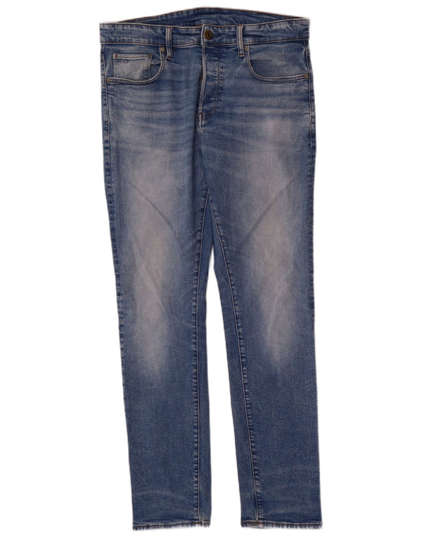 Jeans dritti affusolati da uomo G-Star W33 L32 cotone blu