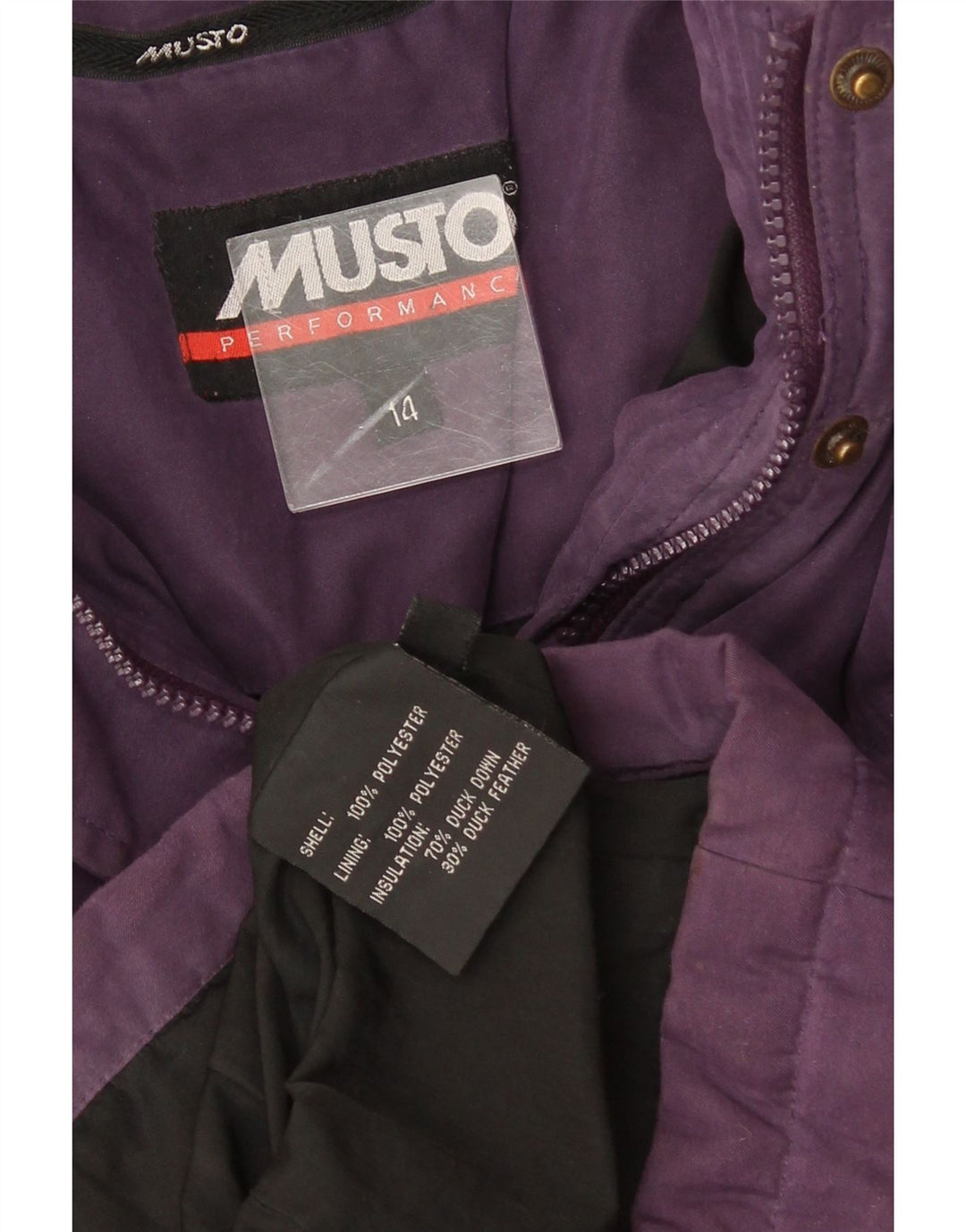 Cappotto imbottito da donna Musto UK 14 Poliestere viola medio