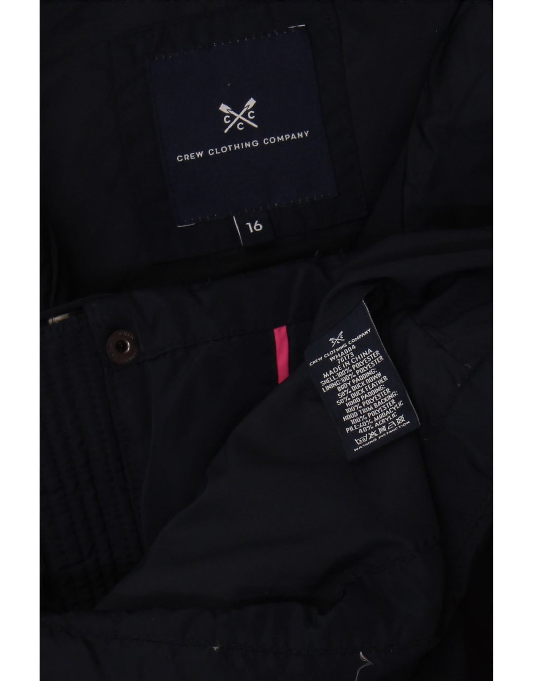 Crew Clothing Gilet regolare da donna UK 16 Grande poliestere blu navy