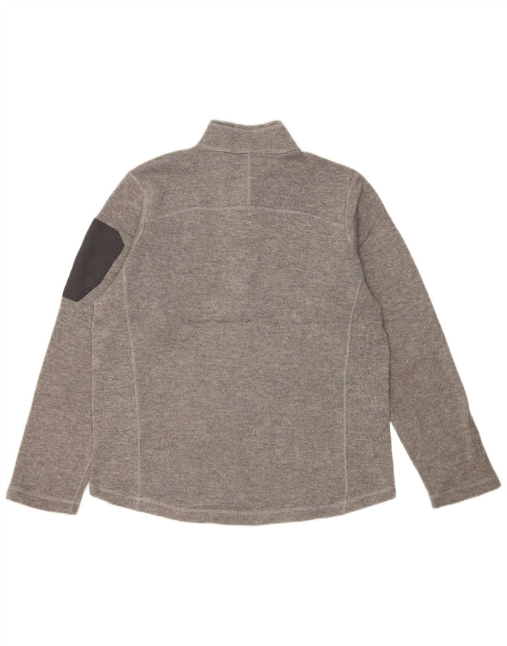 Felpa da uomo con collo con zip Eddie Bauer, grande poliestere grigio