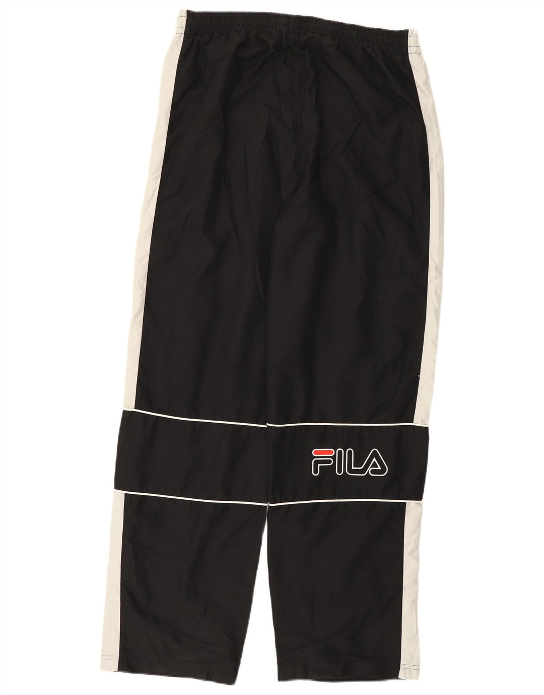 FILA Mens Graphic Tracksuit Trousers Large  Black Colourblock Polyester
