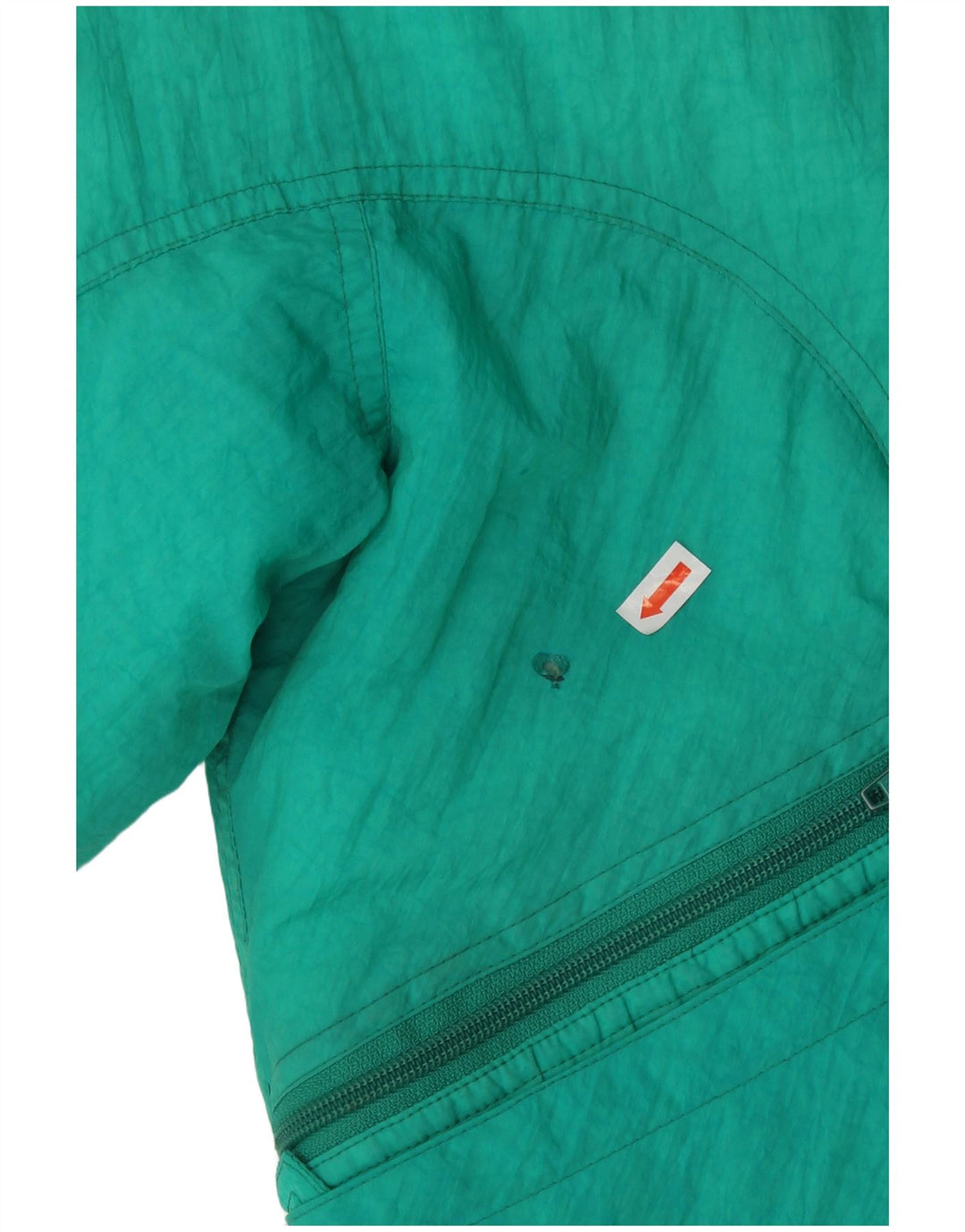 Giacca da sci grafica oversize per ragazze Belfe 10-11 anni verde poliammide anni '80