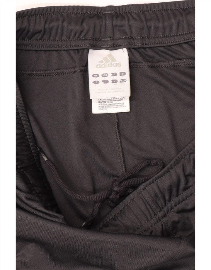 Pantaloncini sportivi da uomo Adidas Large in poliestere color block grigio