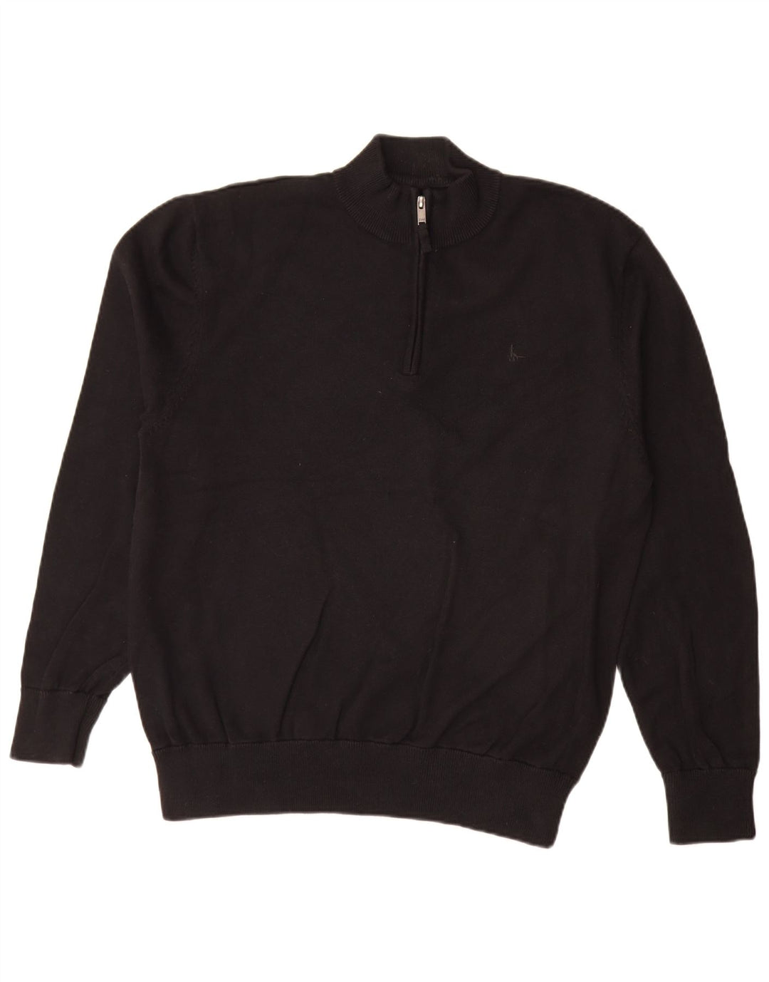Maglione maglione con zip da uomo Jack Wills XL in cotone nero
