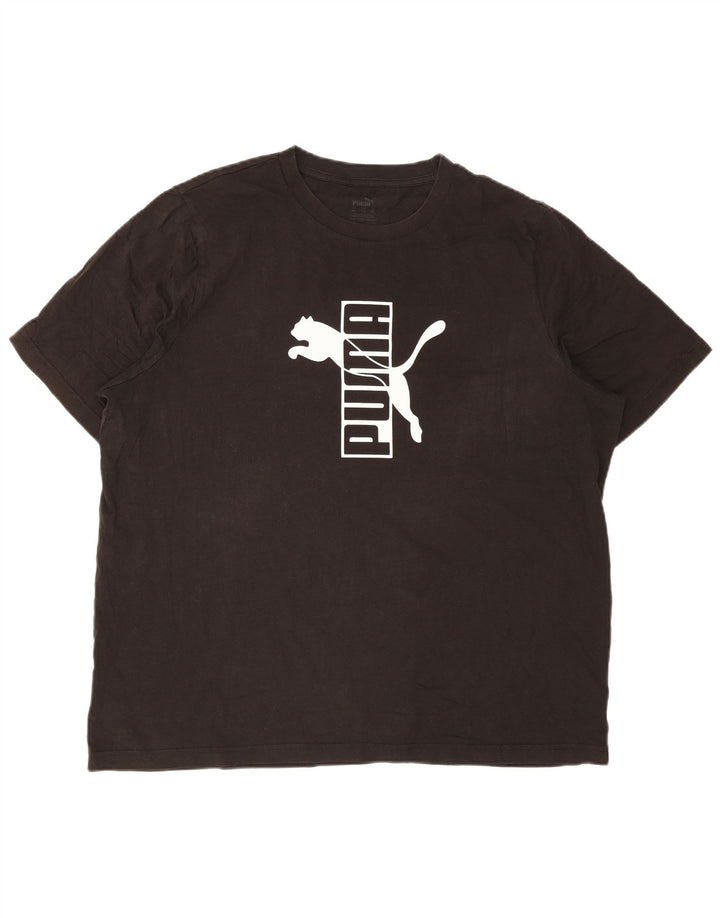 T-shirt grafica da uomo Puma Top 2XL cotone nero