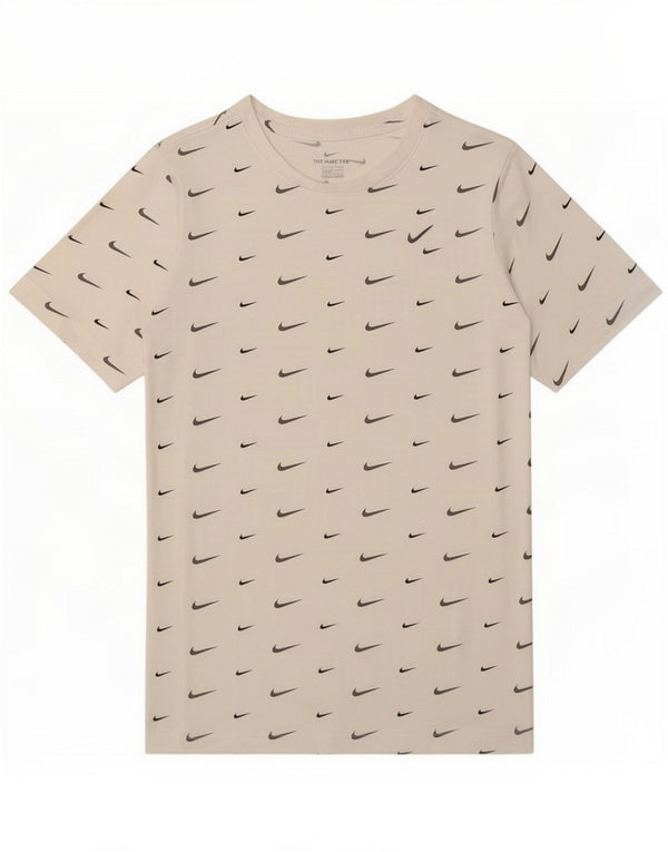 T-shirt grafica da ragazzo Nike Top 13-14 anni XL cotone bianco