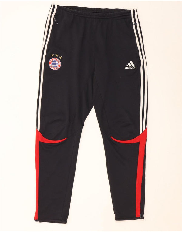 Pantaloni da tuta Adidas da donna FC Bayern Munchen UK 44/46 Large Blu Navy
