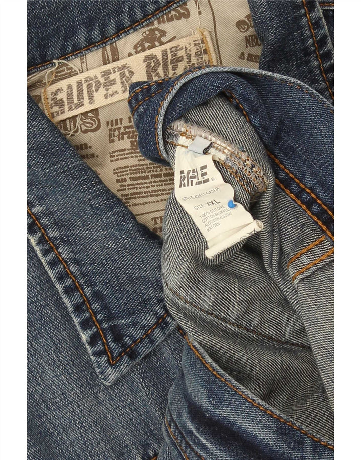Giacca di jeans da uomo Rifle 2XL in cotone blu
