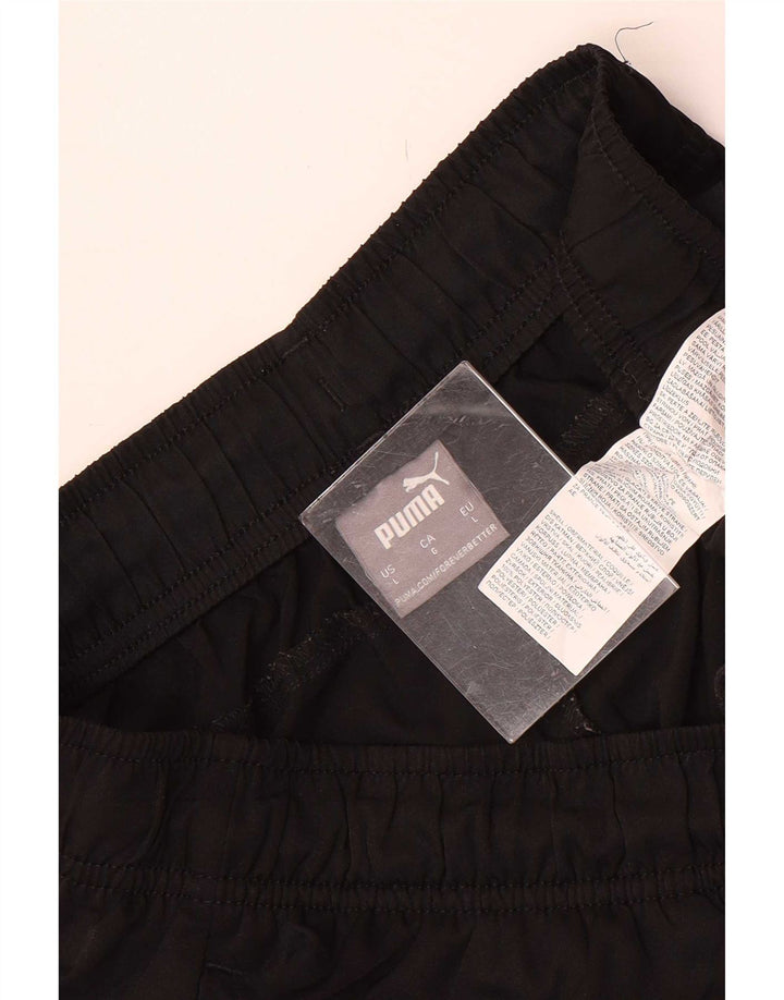 Pantaloncini sportivi da uomo Puma Large neri in poliestere