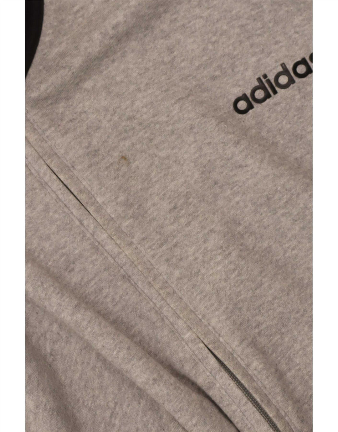 Giacca da tuta da uomo Adidas 2XL in cotone color block grigio