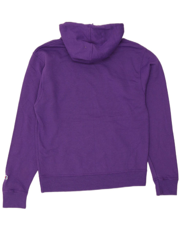 Felpa con cappuccio da uomo Champion Small in cotone viola