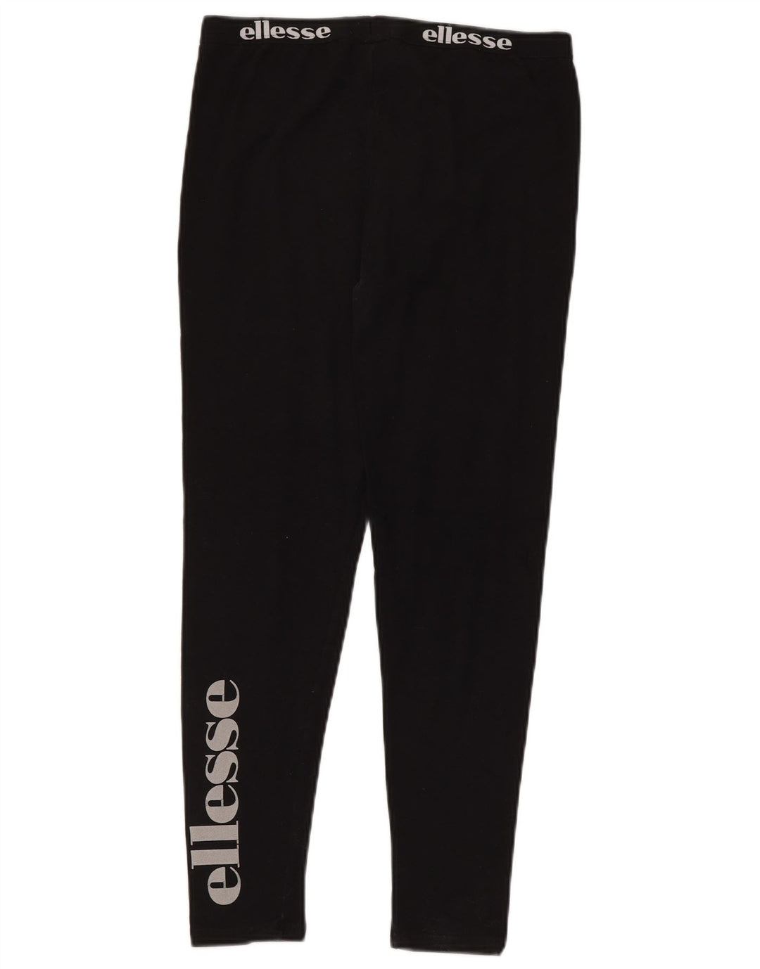 ELLESSE Leggings grafici da donna UK 12 Cotone nero medio