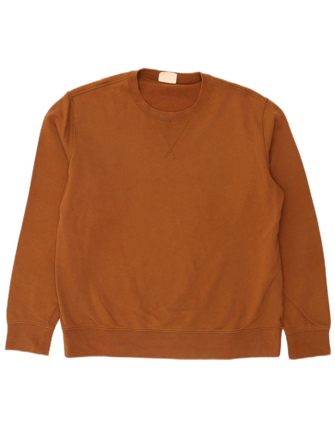 Marks & Spencer Felpa da uomo Maglione grande in cotone marrone