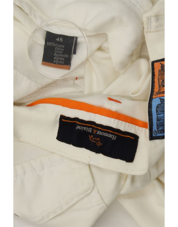 Pantaloncini chino grafici da uomo Harmont & Blaine IT 48 medio W30 cotone bianco