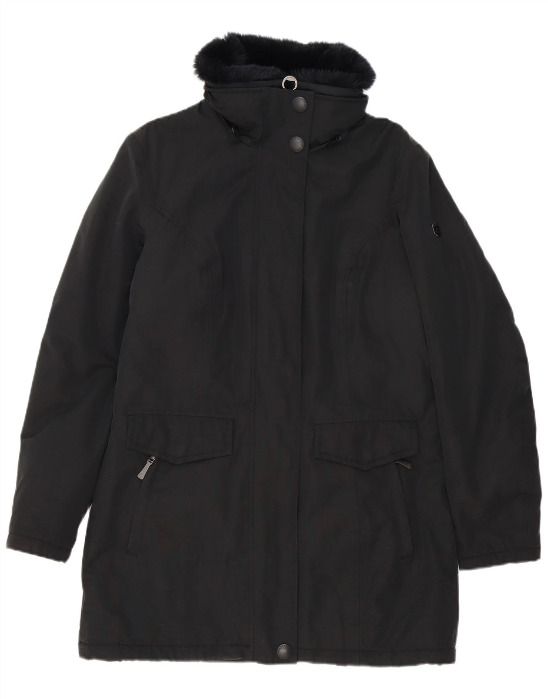 Cappotto imbottito da donna Wellensteyn UK 14 cotone nero medio