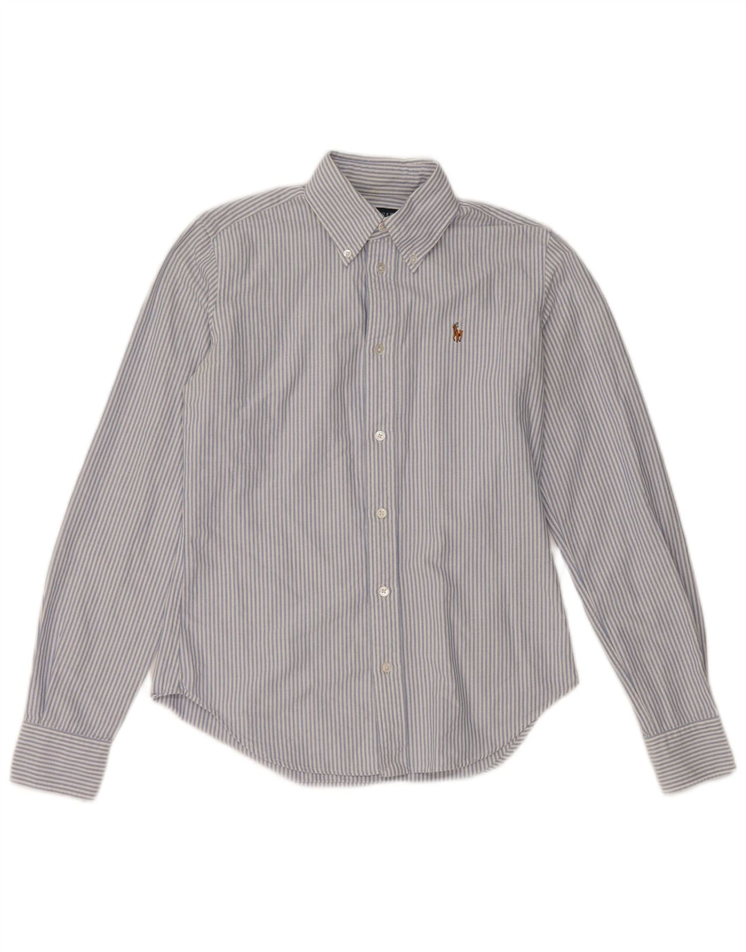 Camicia da donna Ralph Lauren US 4 Small in cotone gessato blu