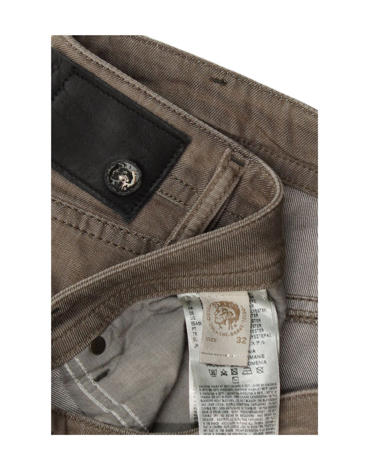 Jeans dritti da uomo Diesel W32 L32 cotone grigio