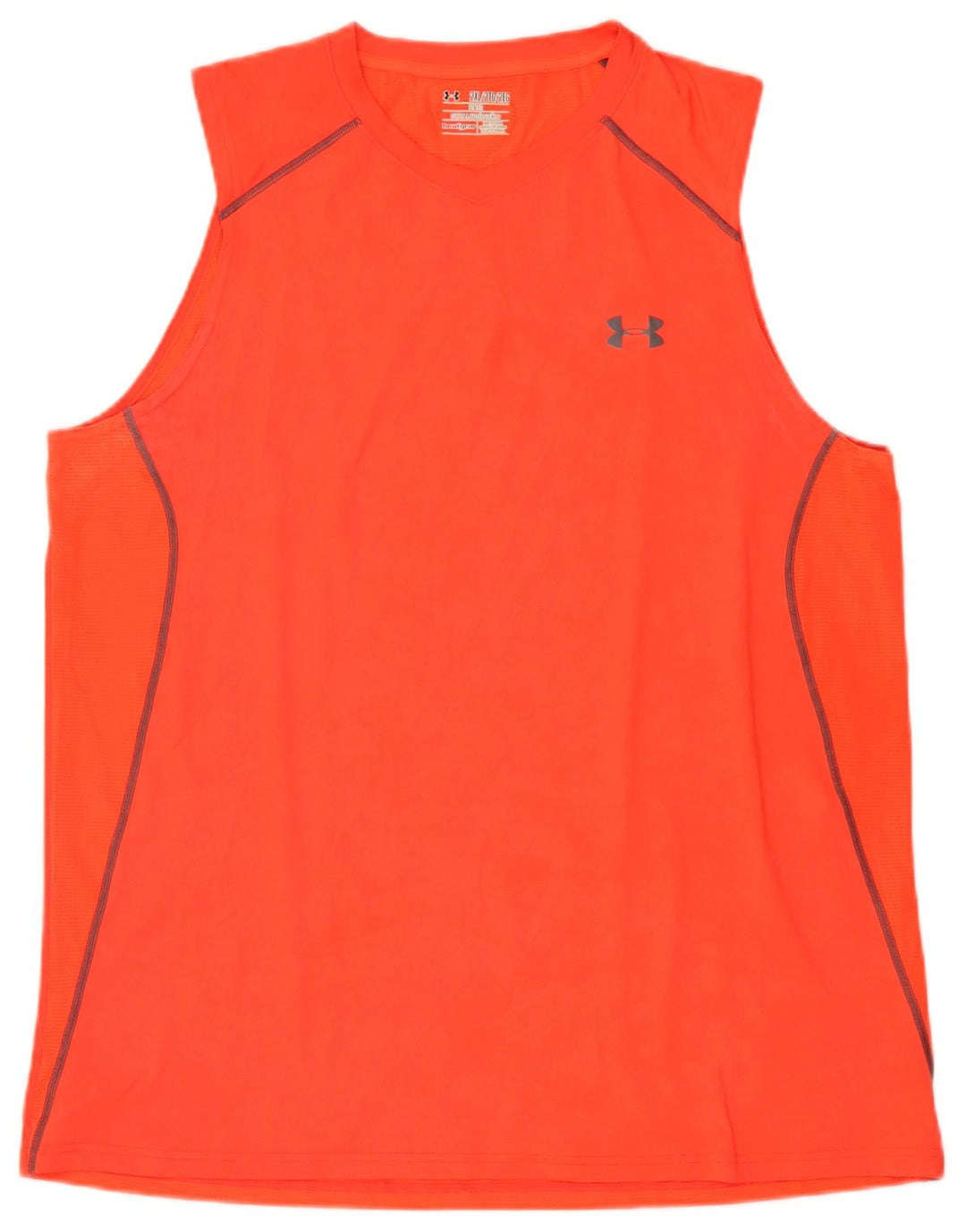 Under Armour Uomo Heat Gear Gilet Top 2XL Arancione Poliestere