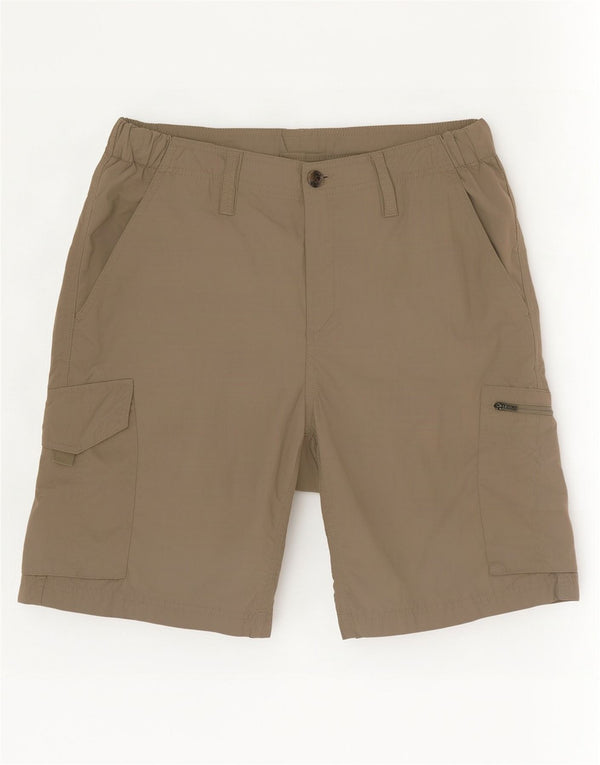 Pantaloncini cargo Columbia Omni-Shade da uomo W34 Large Khaki Nylon
