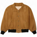 Giubbotto bomber vintage da donna UK 16 grande beige