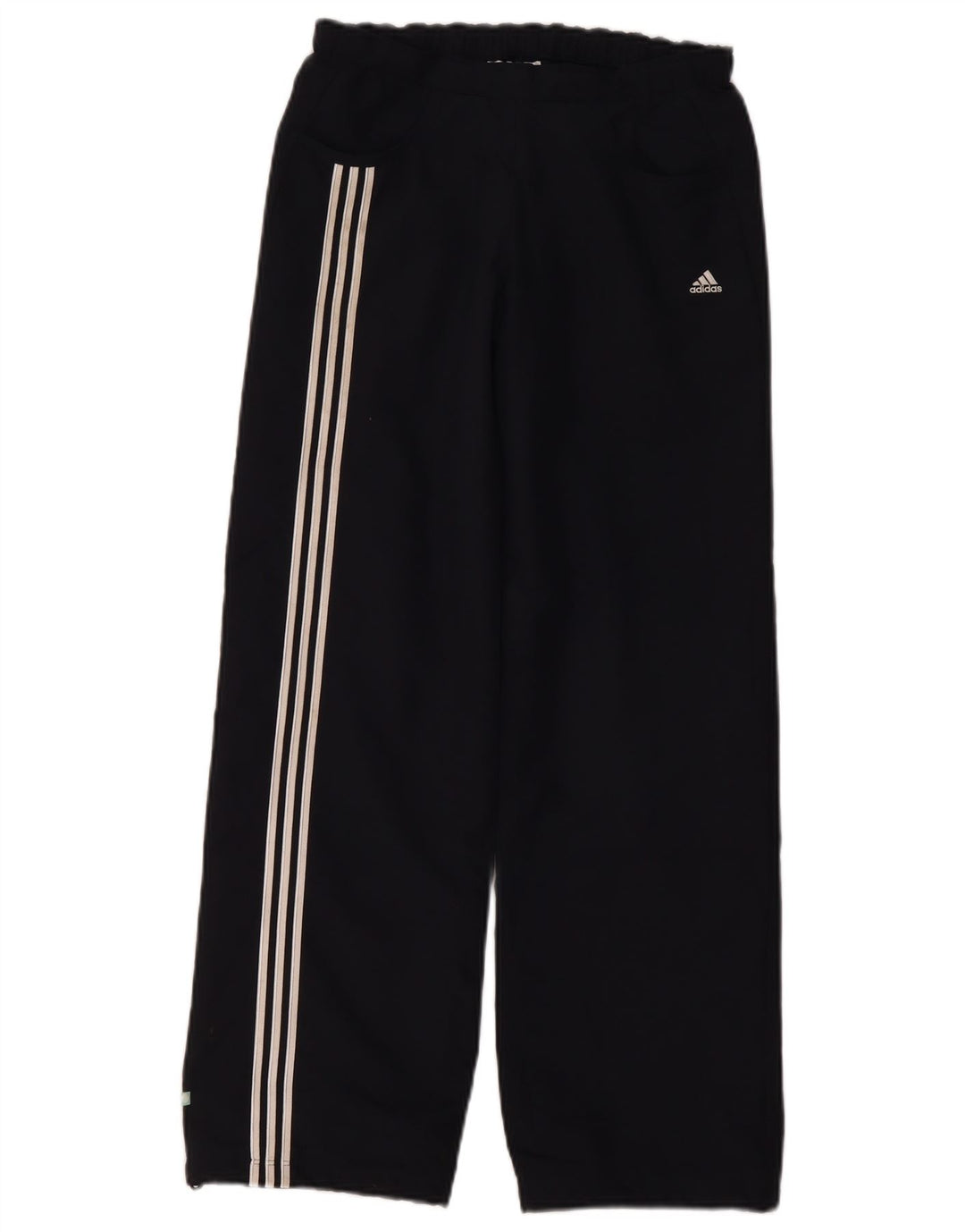 Pantaloni della tuta da ragazzo ADIDAS 11-12 anni in poliestere nero