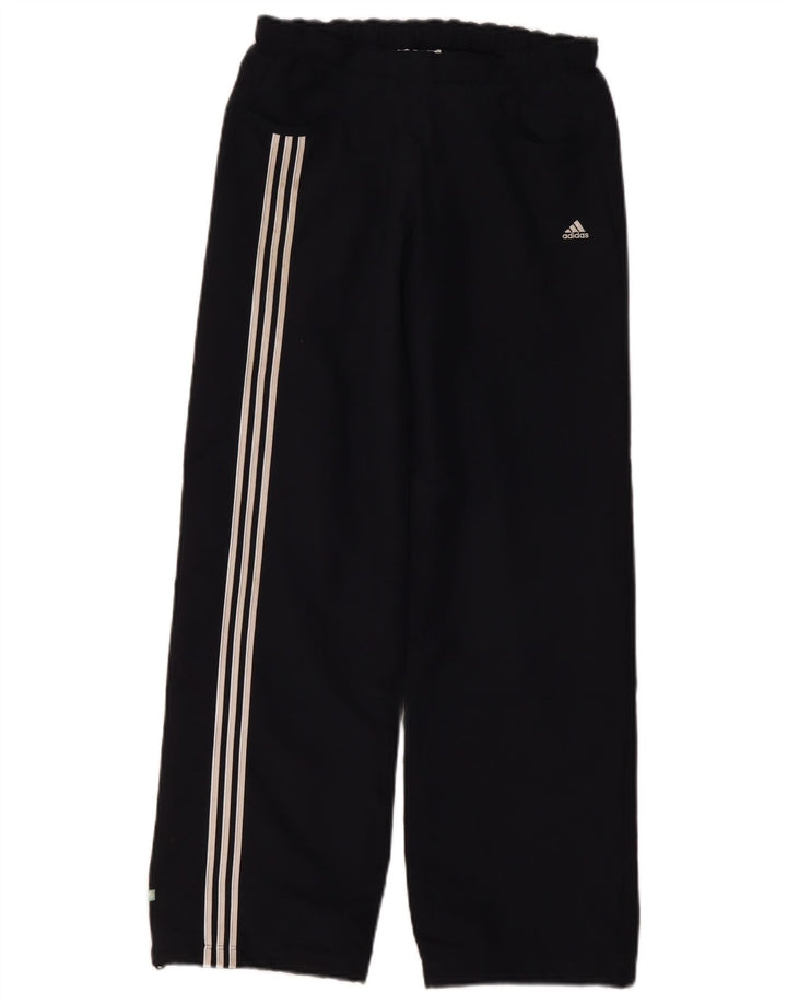 Pantaloni della tuta da ragazzo ADIDAS 11-12 anni in poliestere nero