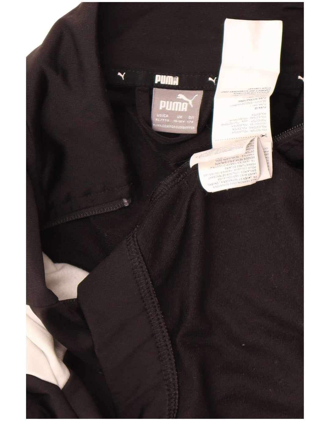 Giacca da tuta da ragazzo Puma 15-16 anni Poliestere color block nero