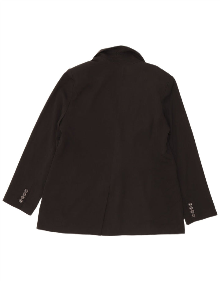 Giacca blazer da donna a 1 bottone Topshop UK 14 poliestere nero medio