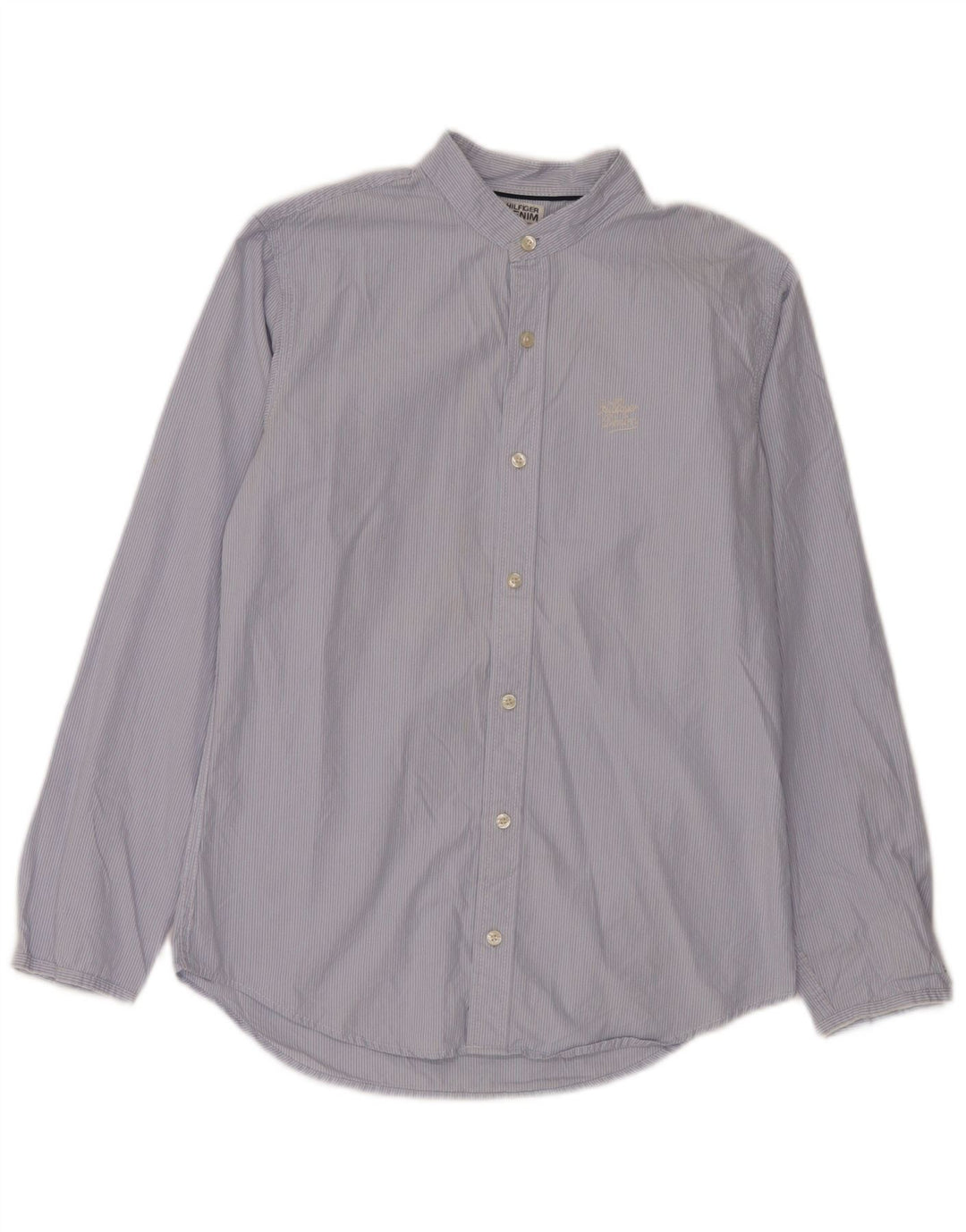 Camicia da uomo Tommy Hilfiger piccola gessata blu