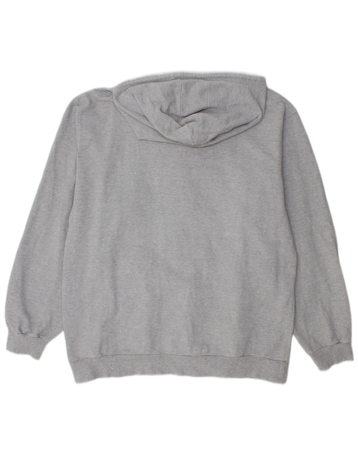 Felpa con cappuccio e zip ASICS da uomo piccola grigia