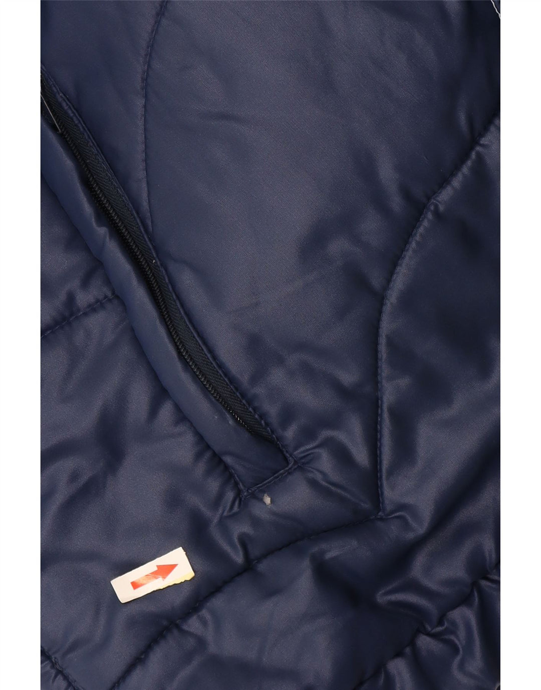 Giacca imbottita vintage da uomo IT 54 2XL Blu Navy in poliammide