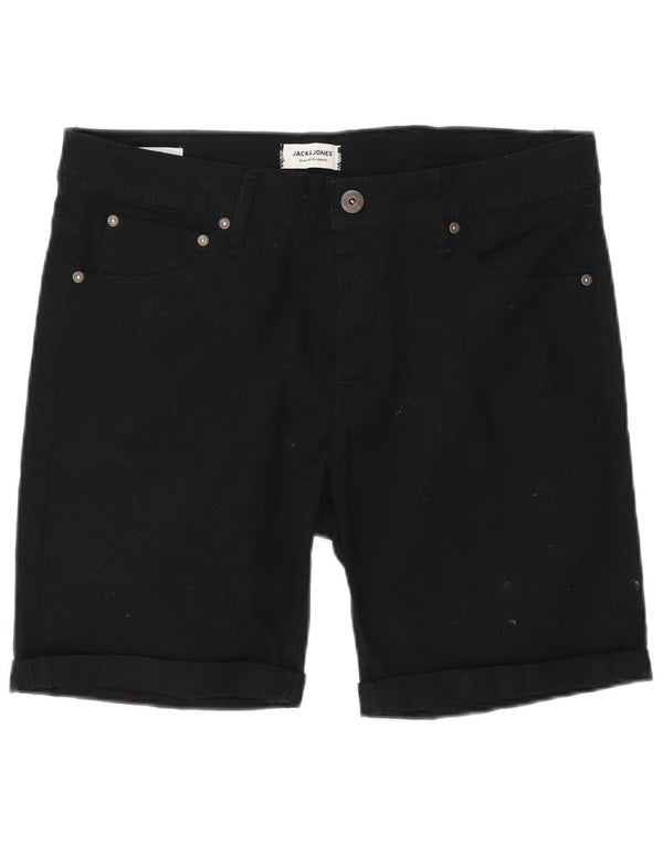 Pantaloncini casual da uomo Jack & Jones medi W32 cotone nero
