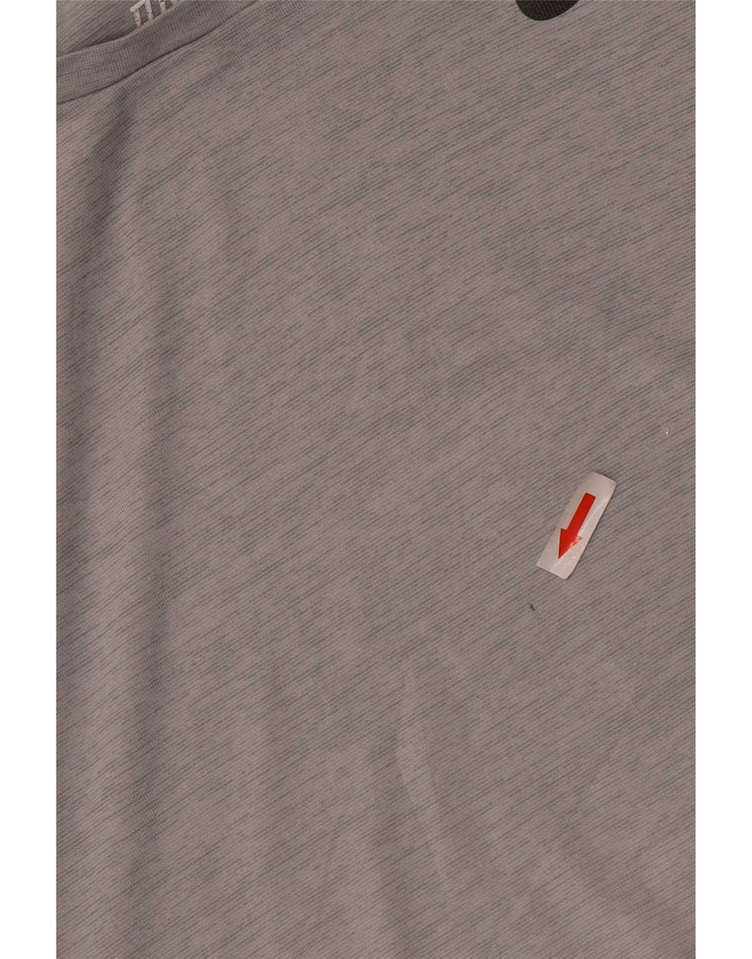 T-shirt Nike da uomo Dri Fit, top in poliestere gessato grigio medio