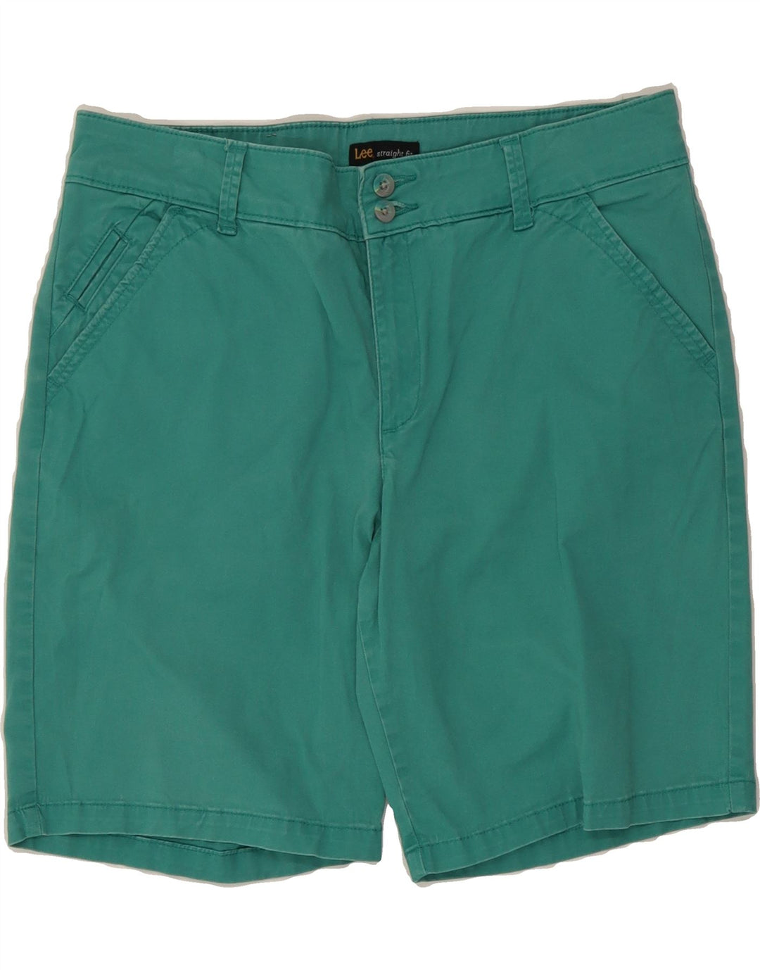 LEE Womens Chino Shorts US 14 XL W36 Turquoise Cotton Vintage Lee and Second-Hand Lee from Messina Hembry 