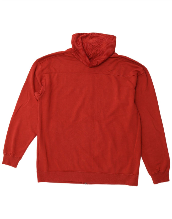 Felpa con cappuccio e zip PUMA da uomo XL in cotone rosso sportivo