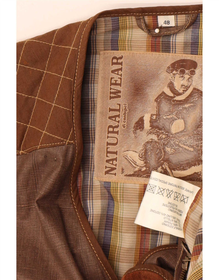 Giacca utility da uomo Natural Wear Conbipel IT 48 Colorblock marrone medio