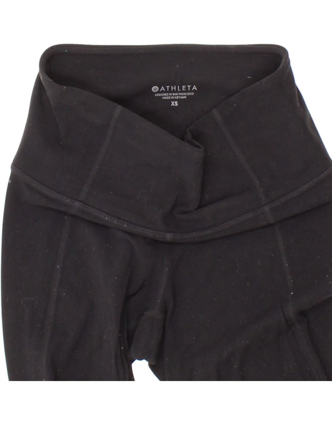 ATHLETA Womens Leggings UK 6 XS Black Nylon Vintage Athleta and Second-Hand Athleta from Messina Hembry 